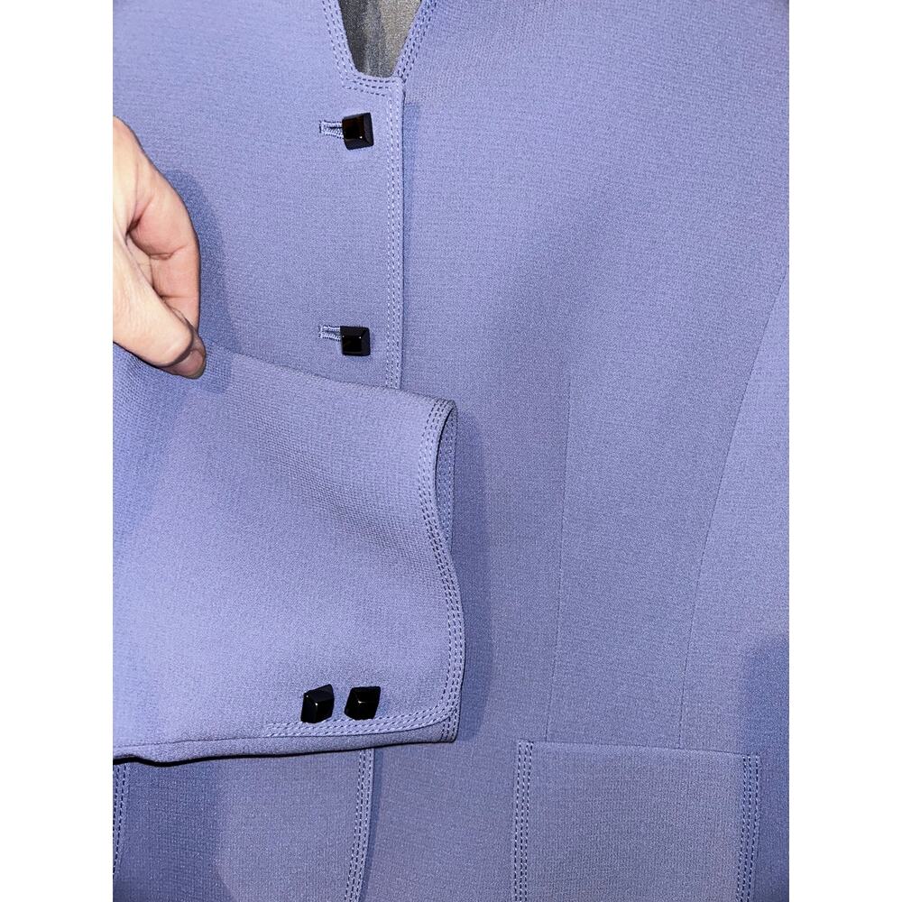 Tahari ASL Iris Skirt Suit Set 16 NWT Purple Blazer Pencil Skirt Career Business - Picture 10 of 12